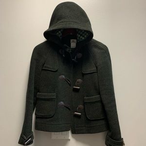 Amazing Lacoste hooded toggle coat